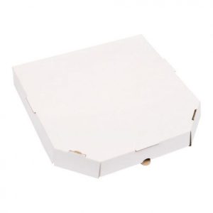 Картонная коробка для пиццы 230х230х30 мм прямоугольной формы