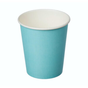 Стакан бумажный одноразовый 250 мл, бирюзовый
