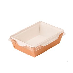Бумажный контейнер с прозрачной крышкой ECO Salad