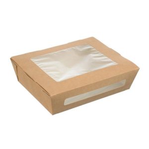 Упаковка-салатник из крафт-картона с внутренней ламинацией