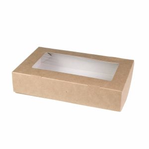 Упаковка-салатник из крафт-картона с внутренней ламинацией