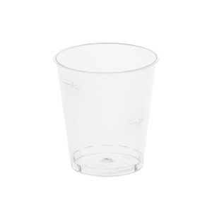 Пластиковый прозрачный стакан «Кристалл» стопка