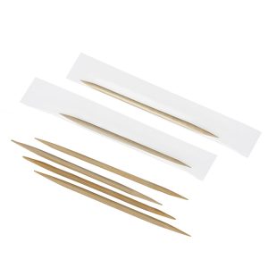 Зубочистки бамбуковые в индивидуальной бумажной упаковке с ментолом 1000 шт