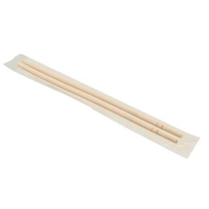 Палочки для суши, 20 см круглые, бамбуковые, пара в индивидуальной ПП-упаковке