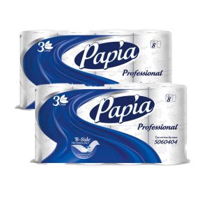 Туалетная бумага Papia Professional 3сл 8 рул, Россия