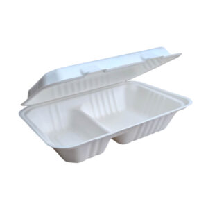 Ланч-бокс 2-секционный, 9*6 дюймов 1000 мл