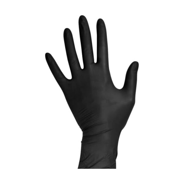 Перчатки нитриловые, черные, размер M, 100шт в уп., AVIORA, Россия