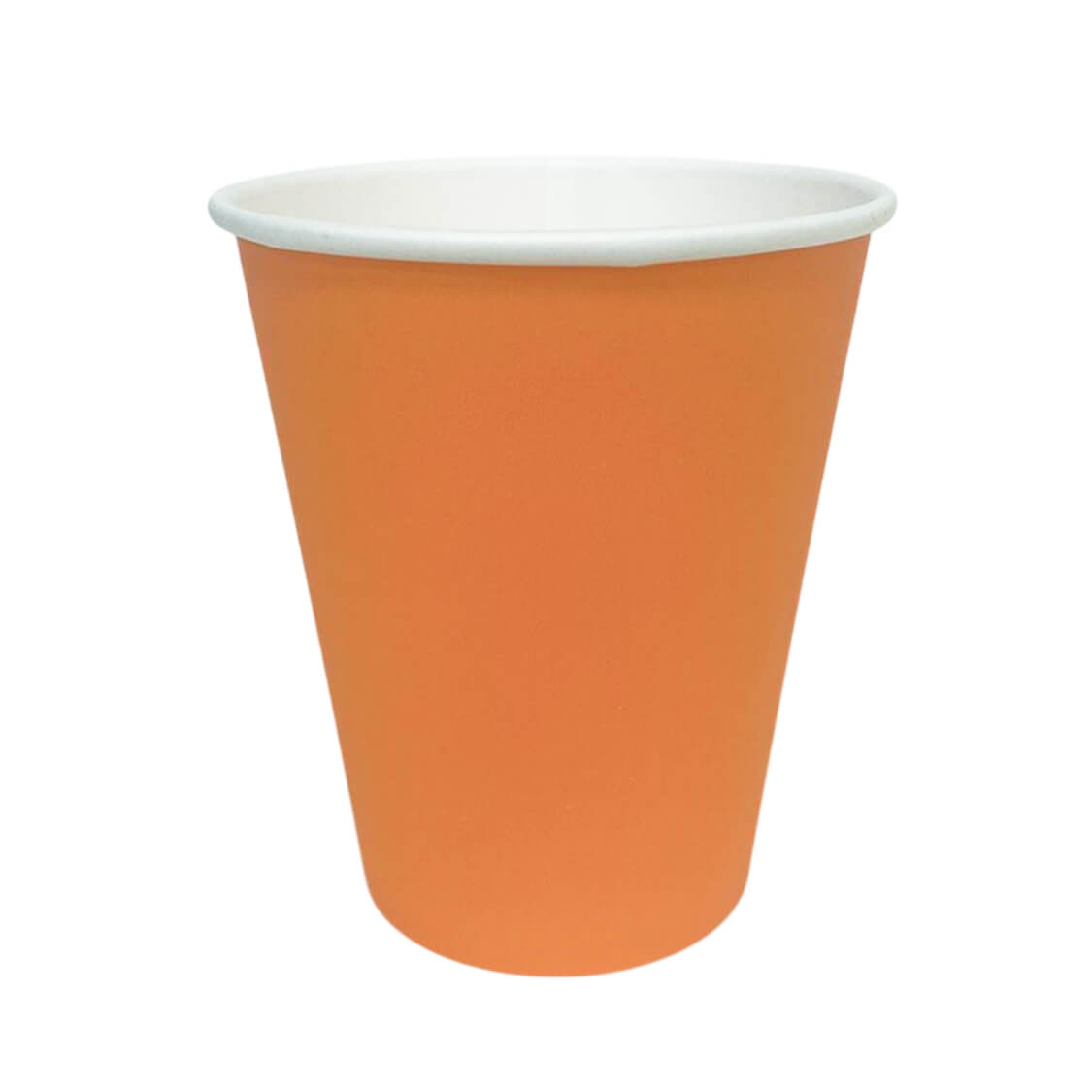 Стакан бумажный одноразовый 250 мл, оранжевый
