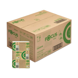 Бумажные полотенца в листах Focus Eco Z-сложения,1-сл., 24х21.5 см