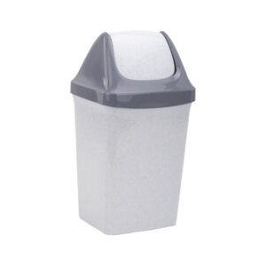 Ведро-контейнер 15 л С КРЫШКОЙ (качающейся) для мусора