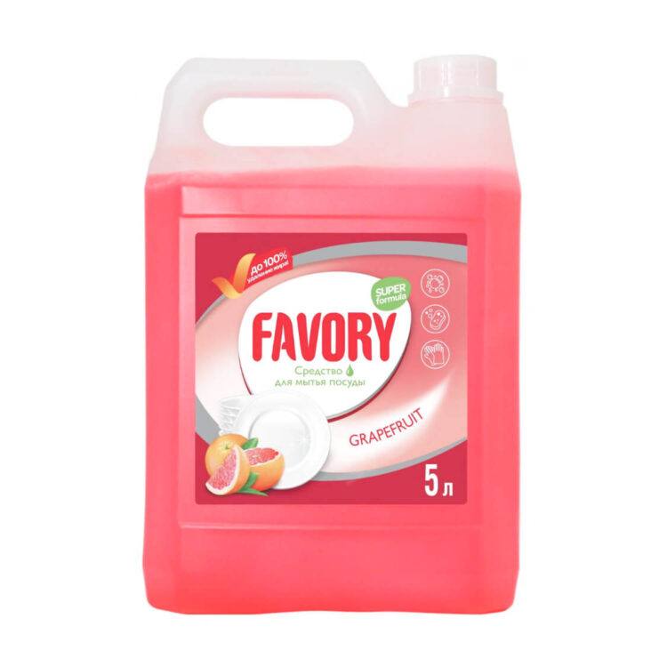 Средство для мытья посуды "FAVORY" Grapefruit 5 л