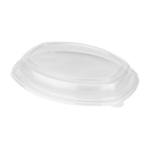 Крышка к контейнеру овальная бессекционная, прозрачная