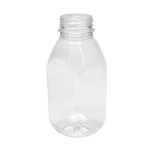 Бутылка ПЭТ 0,3 л квадратная без крышки (прозрачная)