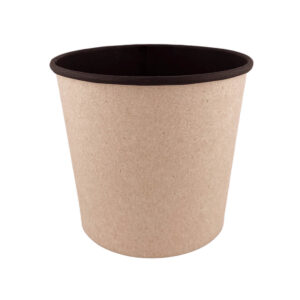 Контейнер 700 мл d=116 OSQ Round Bowl бумажный, крафт/черный