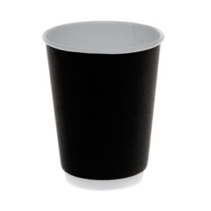 Стакан бумажный двухслойный 300 мл (черный)