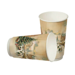 Стакан бумажный 2 сл 450 мл d=90 мм "Зимняя ярмарка"