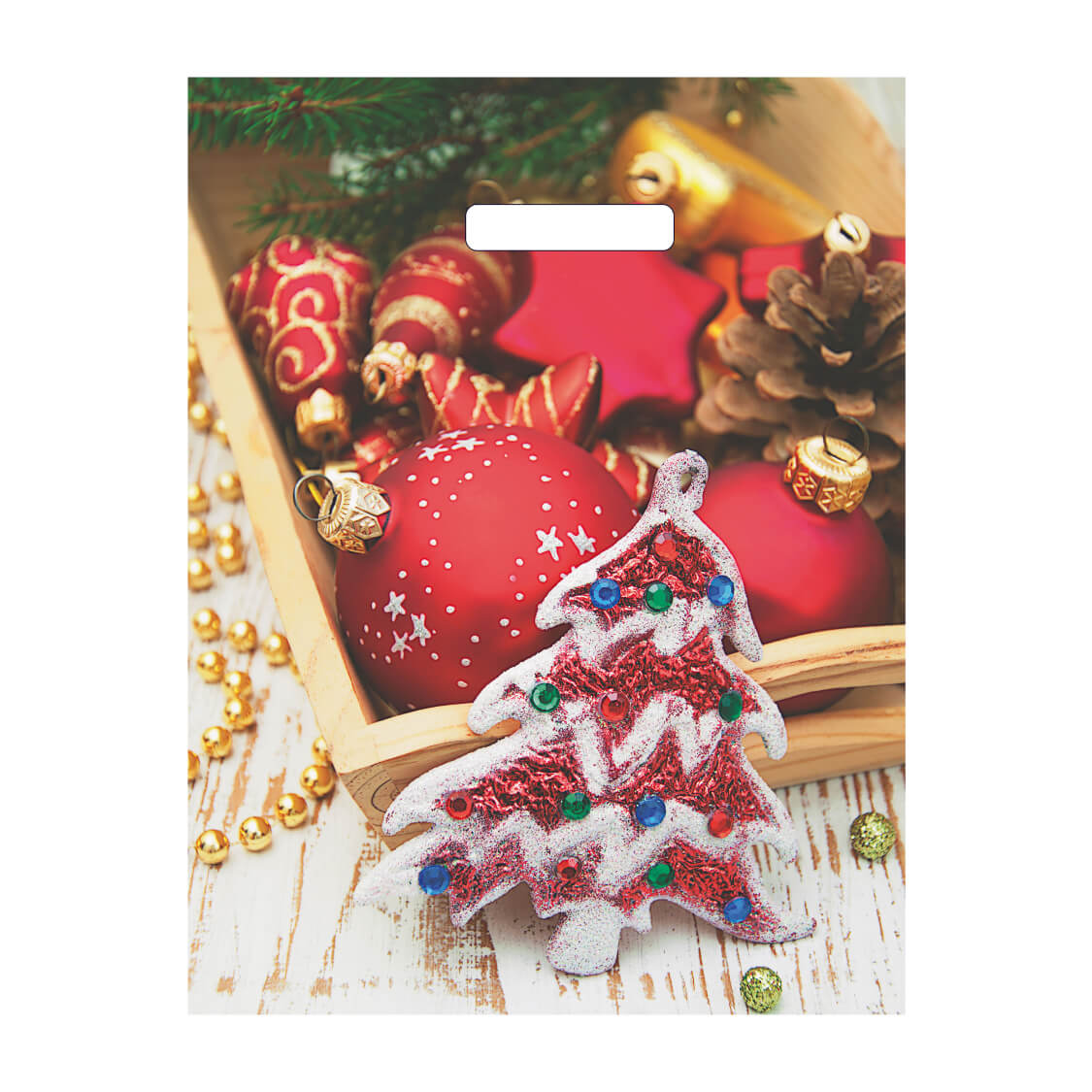 Пакет ПЭ с вырубной ручкой 31х40 см (60) "Блеск наряда" НГ