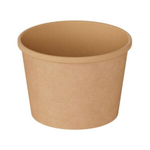 Контейнер 380 мл бумажный крафт/крафт d=102 h=72 мм