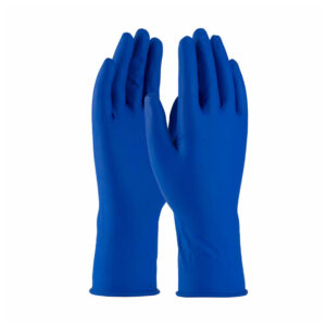 Перчатки хозяйственные латексные ПОВЫШЕННОЙ ПРОЧНОСТИ, синие, размер L