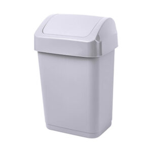 Ведро-контейнер 12 л С КРЫШКОЙ (качающейся), для мусора