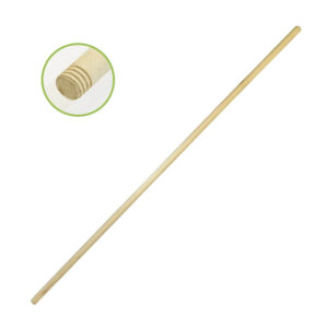 Черенок для щеток с резьбой дерево 120 см d=20 мм