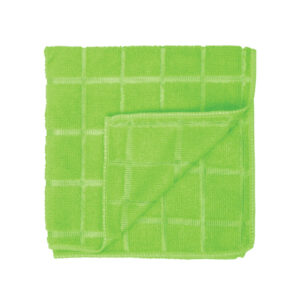 Салфетки 40х40см микрофибра зеленые, 3 штуки