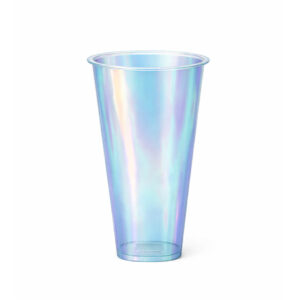 Стакан с квадратным дном глянцевый 500 мл, цвет прозрачный ПЕРЛАМУТРОВЫЙ