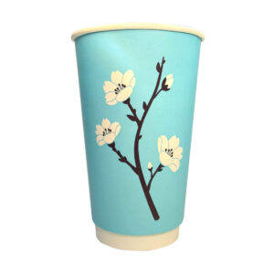 Стакан бумажный двухслойный 400 мл (Цветущий сад)