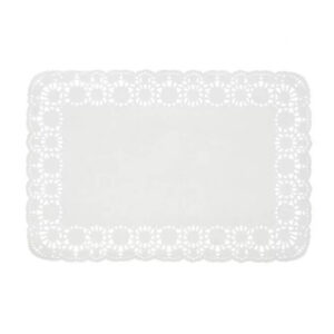 Салфетка ажурная, бумажная, 18*30 см