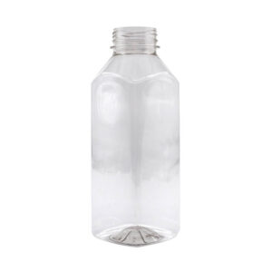 Бутылка ПЭТ квадратная с широким горлом без пробки 0.5 л D=38 мм