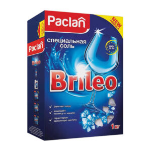 Соль для смягчения воды и удаления накипи в посудомоечных машинах 1 кг PACLAN Brileo
