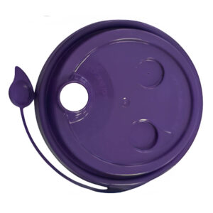 Крышка с питейником 90 мм глянцевая цвет фиолетовый