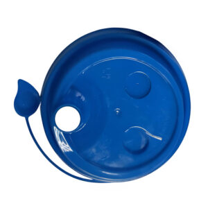 Крышка с питейником 80 мм глянцевая цвет синий