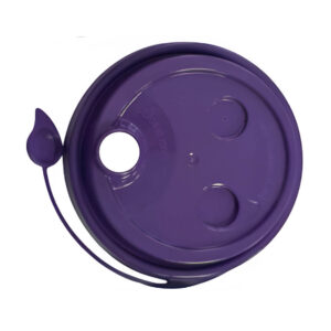 Крышка с питейником 80 мм глянцевая цвет фиолетовый