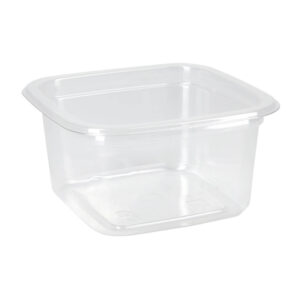 Контейнер без крышки, квадратный ПЭТ СпК-0909, 200 мл 93х93х48 мм, прозрачный