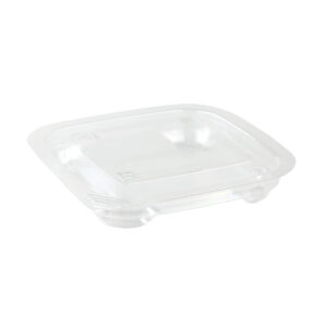 Крышка к контейнеру, квадратная ПЭТ СпК-0909К, 93х93х15 мм, прозрачная