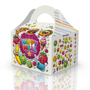 Коробка 165*150*110 мм (4+0) "Happy Meal" Фрукты