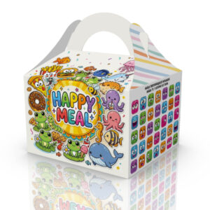 Коробка 165*150*110 мм (4+0) "Happy Meal" Море