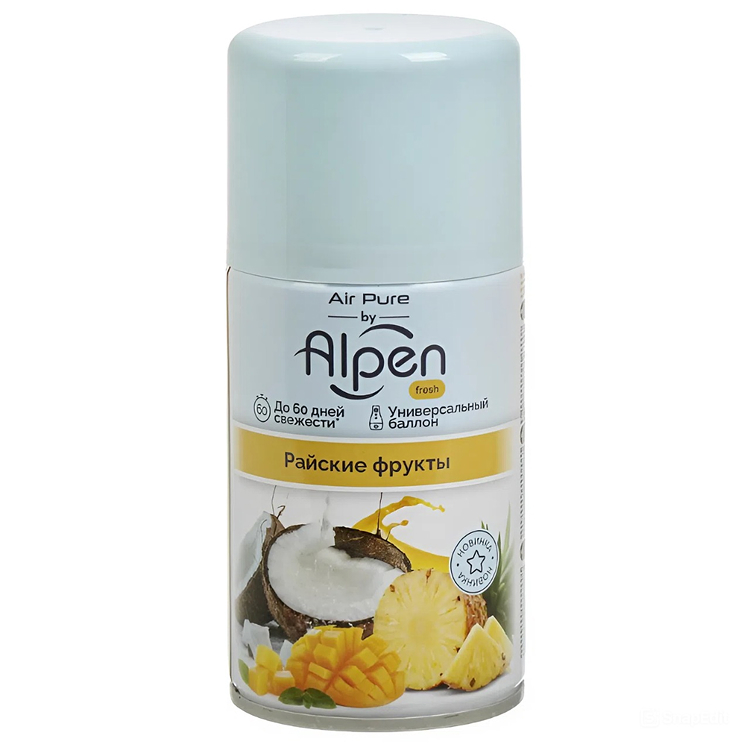 Освежитель воздуха д/дисп 250мл Альпен (Alpen) Райские фрукты